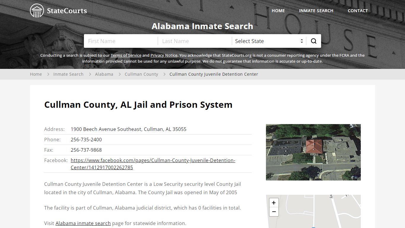 Cullman County Juvenile Detention Center Inmate Records ...